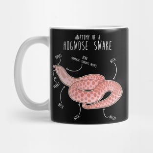 Pink Pastel Hognose Snake Anatomy Mug